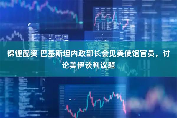 锦锂配资 巴基斯坦内政部长会见美使馆官员，讨论美伊谈判议题